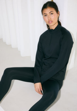 Rethinkit Verbier half zip Shirts and Blouses 0021 black