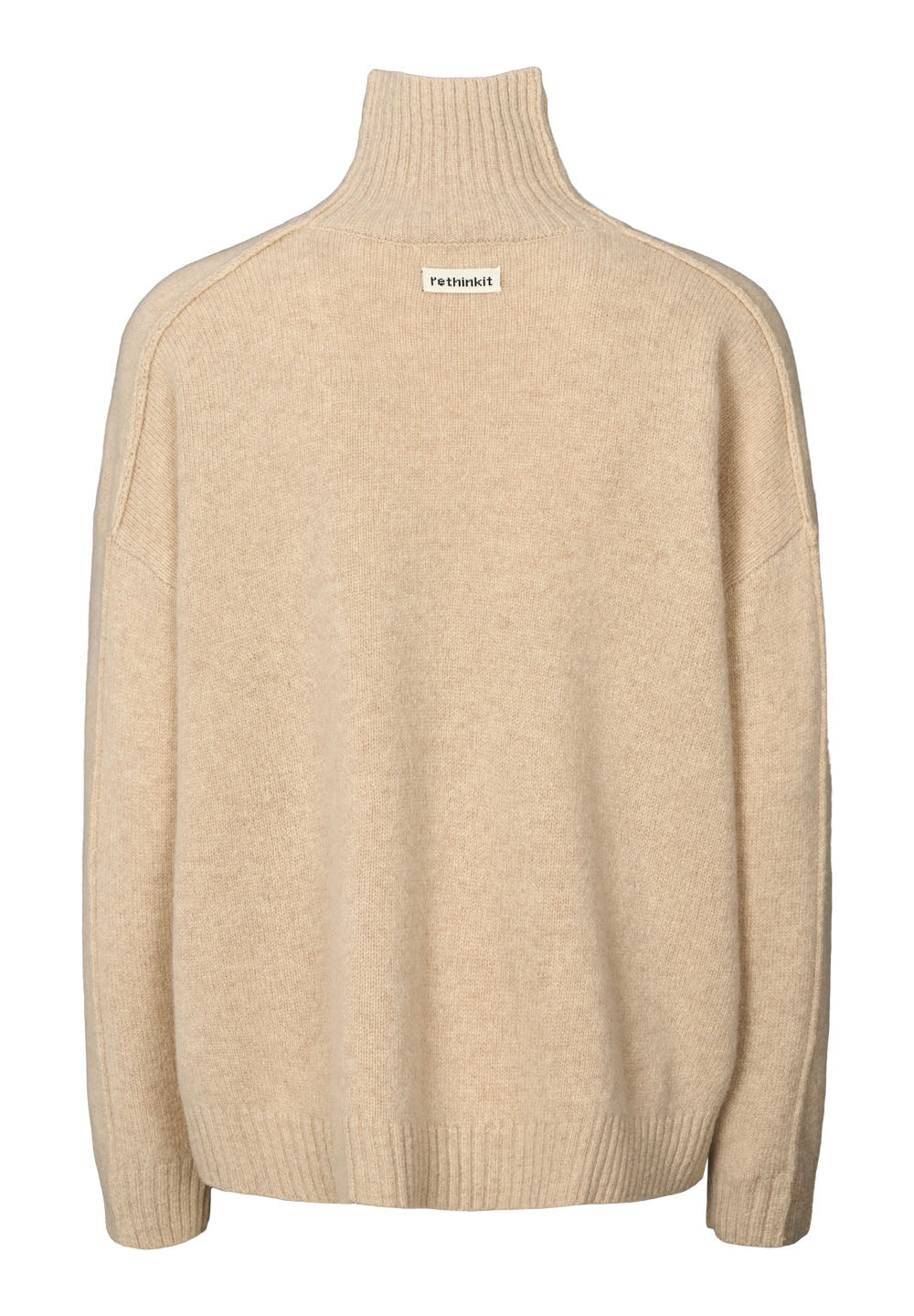 Rethinkit Wool Knit Sweater Chamonix Pullover 9529 fossil melange